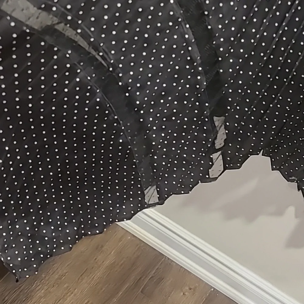 The Kooples Tête D'Épingle Polka Dot Maxi Skirt - Picture 11 of 13